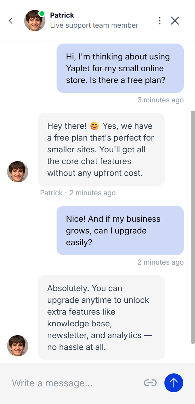 Mobile chat