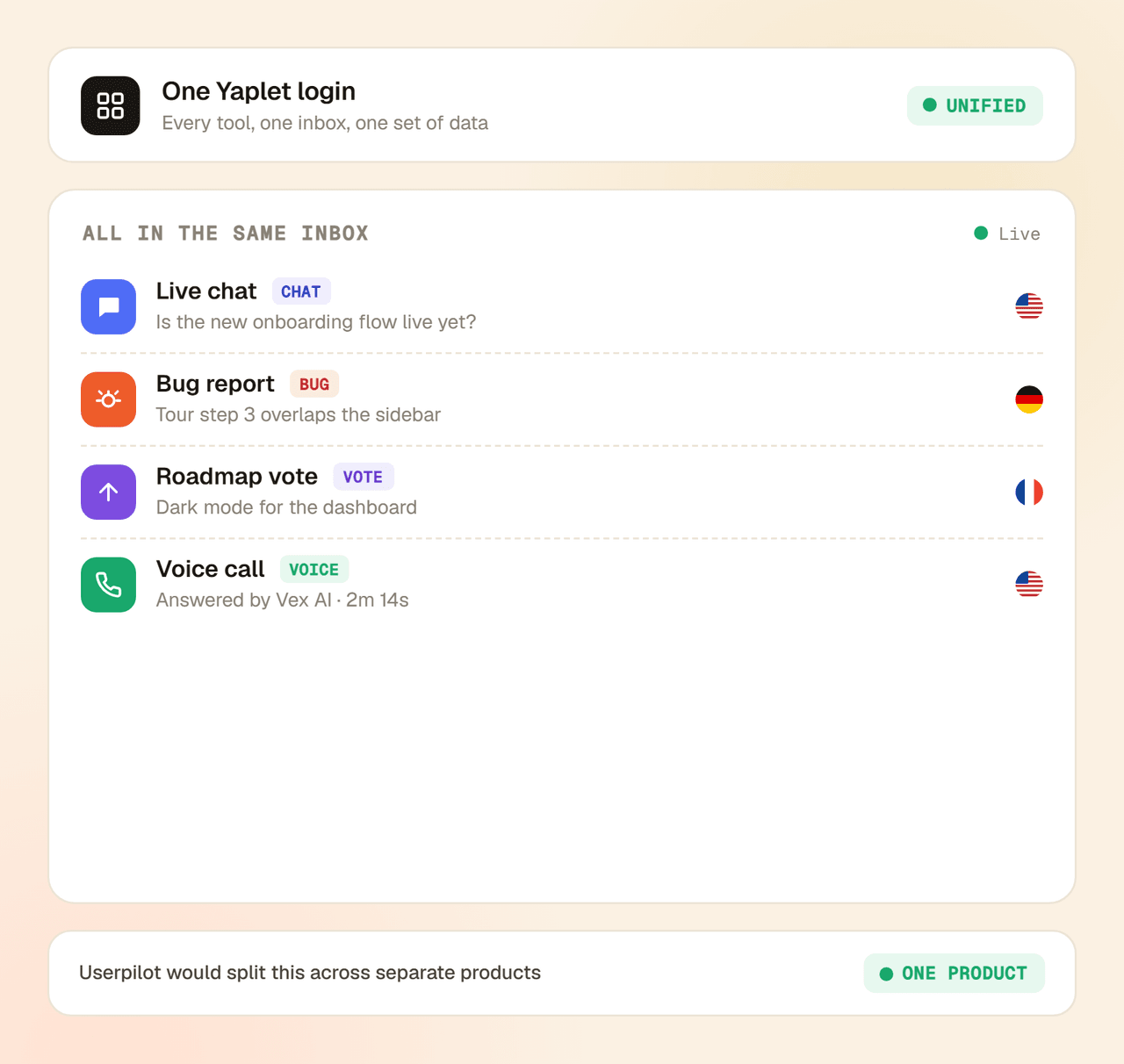Bundled by default