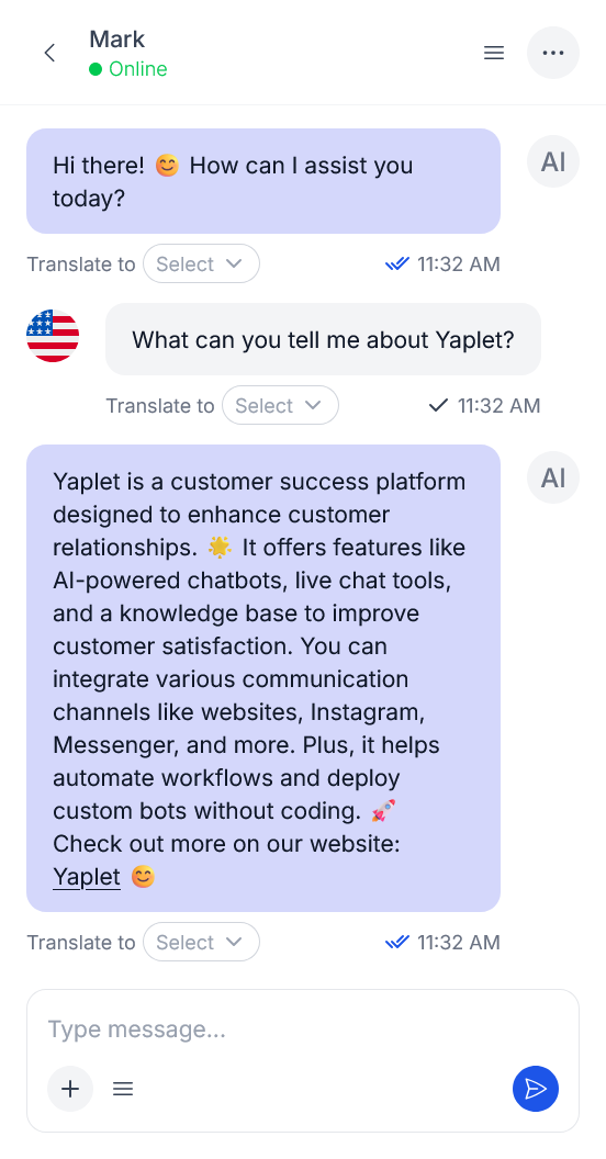 Conversation with AI