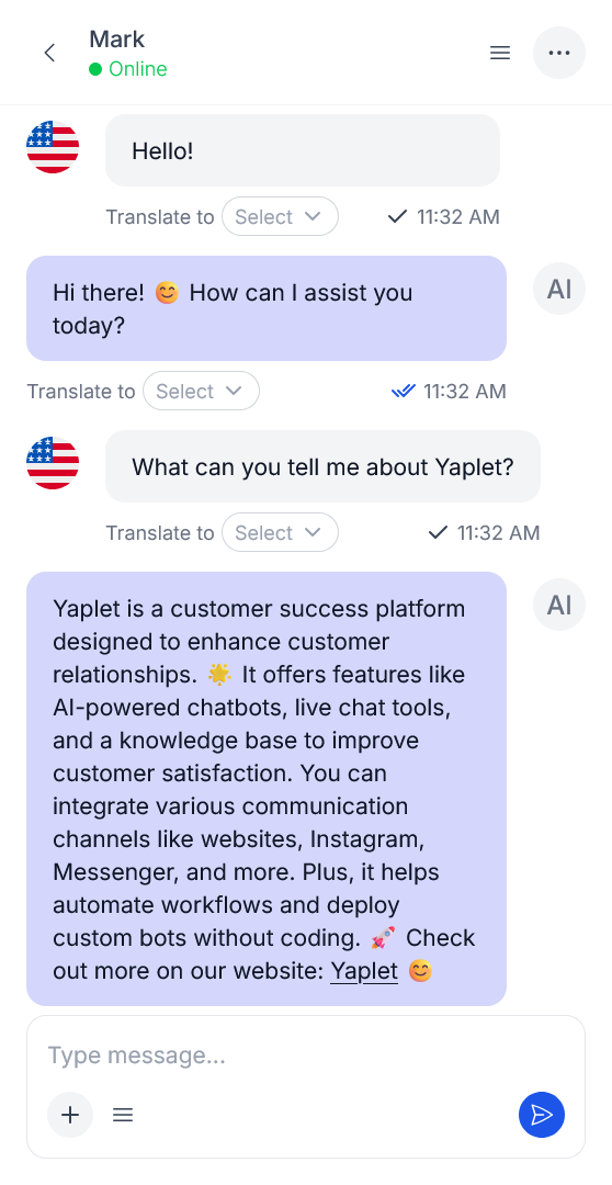 Mobile chat