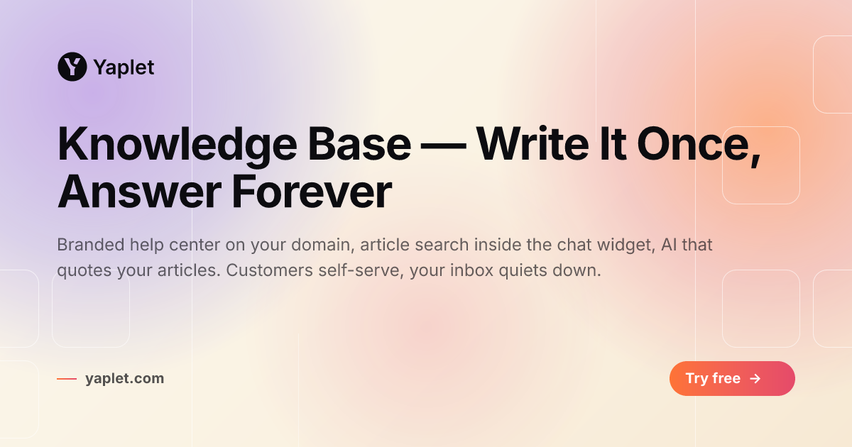 Knowledge Base — Write It Once, Answer Forever